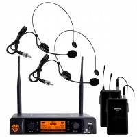 NADY DW-22 HM-3 雙通道數字無線頭戴系統（全向微型頭戴話筒）