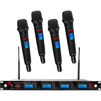 NADY 4W-1KU HT 四通道真分集無線手持系統（心形動圈無線手持話筒）